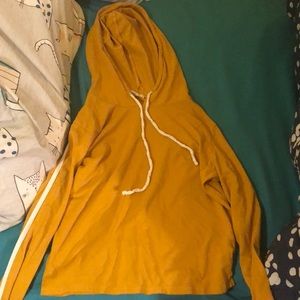 $6 Size S Mustard sheer hoodie